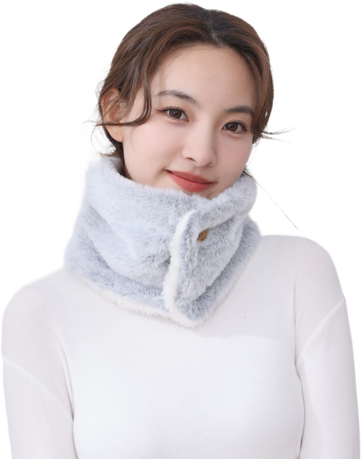 Tiruma 舒適多用途防寒圍脖, 灰色, 1個