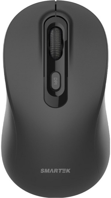 스마텍 리시버 블루투스 겸용 무소음 무선 마우스, 블랙, STM-BT1200