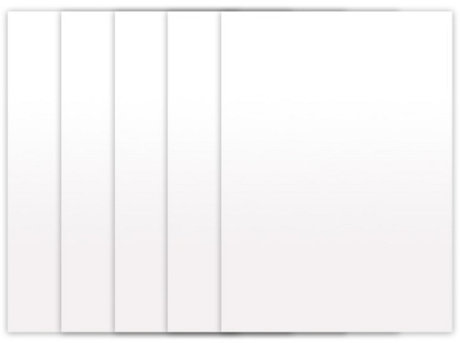 대원우드보드 A4 재단 폼보드 팝보드 백색 210 x 300 mm, 5개, 10mm