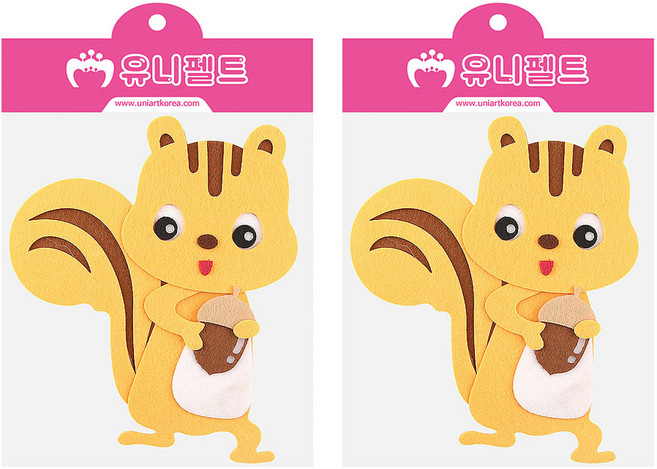 유니아트 펠트 다람쥐 신형, 2개