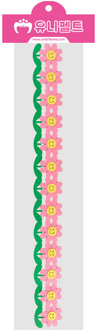 유니아트 펠트 큰꽃울타리 신형, 분홍, 1개