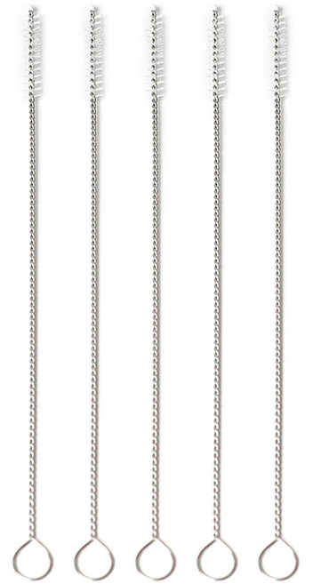 주니 스테인리스 빨대 세척솔, 5개, 화이트