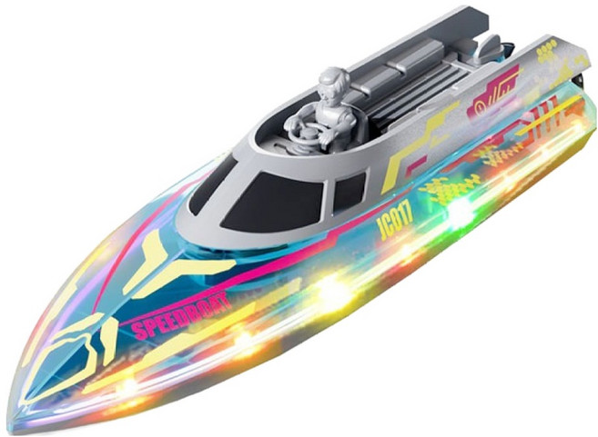 LED 라이트 스피드 RC보트, 1개, 혼합색상