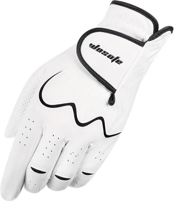 wosofe 男款 奈米透氣高爾夫手套 左手用 25, 1個, 白色