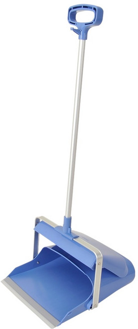 삼정크린마스터 스탠드 자동 쓰레받기, 블루 + 그레이, 1개