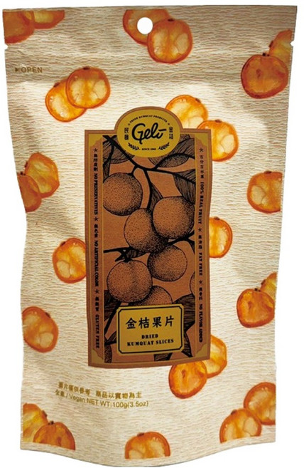 Geli 民雄金桔 金桔果片, 1個, 100g