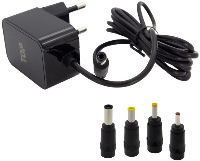 soltop DC 5V2A SMPS 1.5m 多用途多功能轉接頭 + 4種轉接頭套組, 1套, SOLTOP-1818