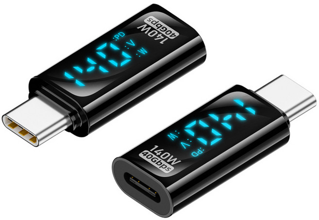 컴스 MF140W 40Gbps 8K 전압확인 C타입 연장 젠더 2p, CP213, 1개