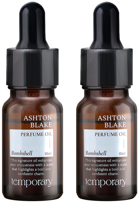 템포러리 애쉬튼 블레이크 밤쉘 퍼퓸 오일, 2개, 10ml - 쿠팡
