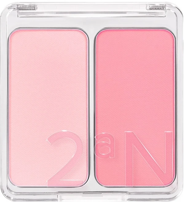 투에이엔 듀얼치크 4.7g, 17 버블 하트, 1개 - 쿠팡