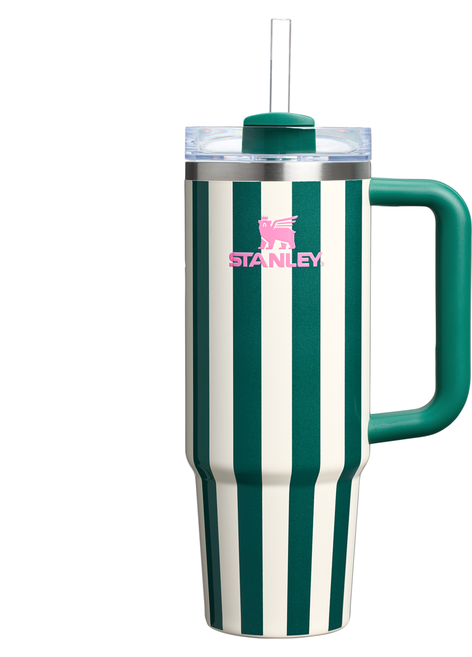 스탠리 퀜처 프로투어 플립스트로 텀블러, 에메랄드 카바나 글로스, 887ml, 1개