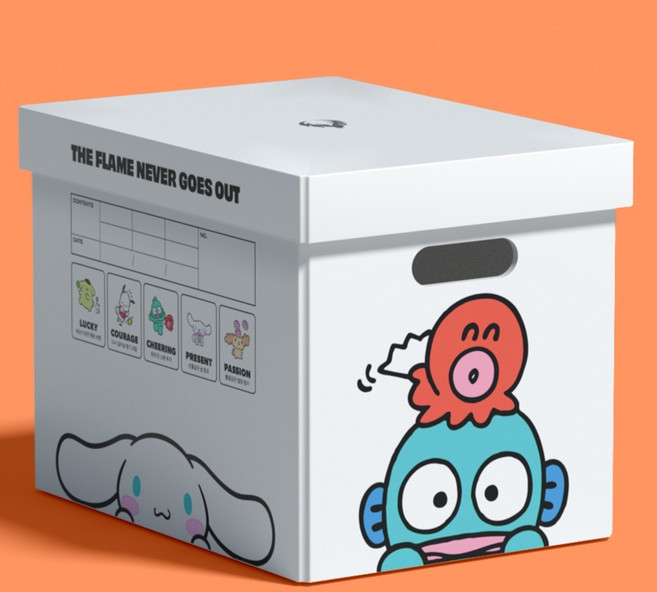 모트모트 산리오캐릭터즈 불꽃박스, 화이트, 1개