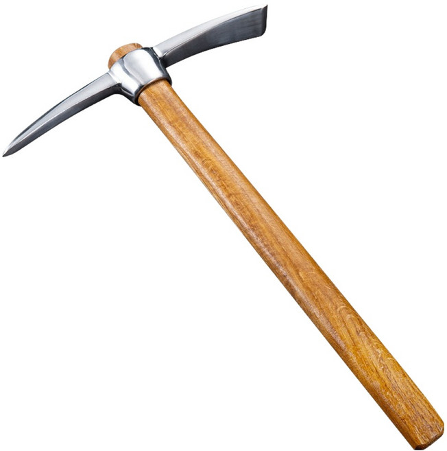 글로벌 우드핸들 스테인리스 곡괭이 소형, 1개