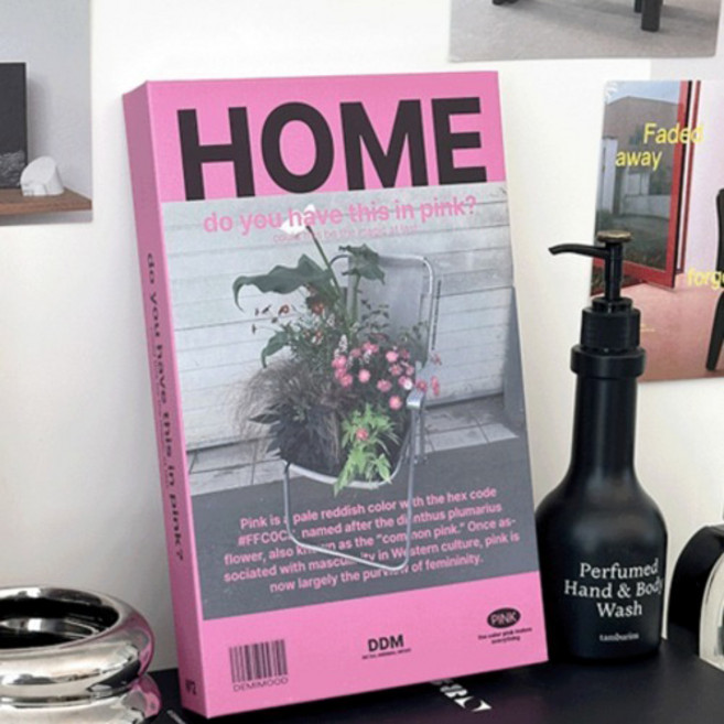 데미무드 시크릿 15Type 수납박스 리모컨 인테리어책 정리 보관함, 매거진핑크, 1개