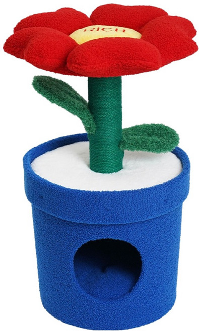 zeze 有錢花貓窩 T-00001231, 1個, 藍綠紅