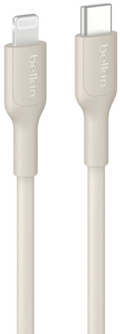 벨킨 USB-C to 라이트닝 MFi 케이블 CAA021fq1MSD, 샌드, 1개, 1m