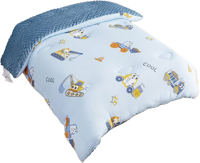 Annette 兒童牛奶針織棉荳荳棉被, 挖土機