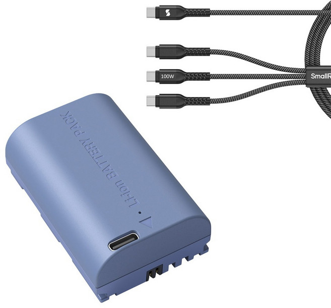 스몰리그 캐논 LP-E6NH USB-C 카메라배터리 + 파워케이블 세트, 1세트, 4264(카메라배터리), 5079(파워케이블)