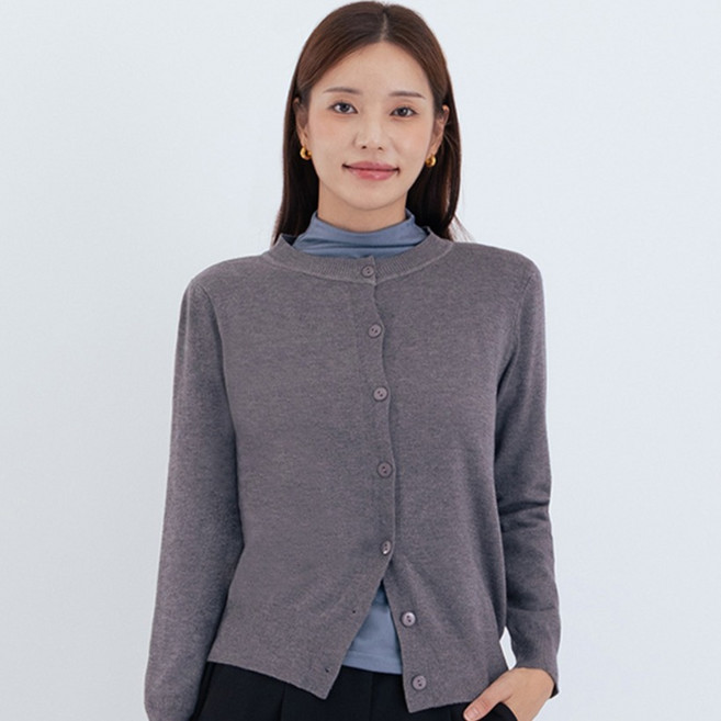 Elsso 女款柔軟基本款針織日常開襟衫