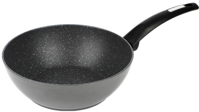 BRK Germany 電磁爐用白金Plus大理石紋炒鍋, 1個, 24cm