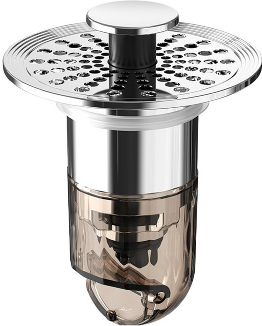 블랙조인 욕실 세면대 트랩 악취 차단 팝업 애쉬, 1개