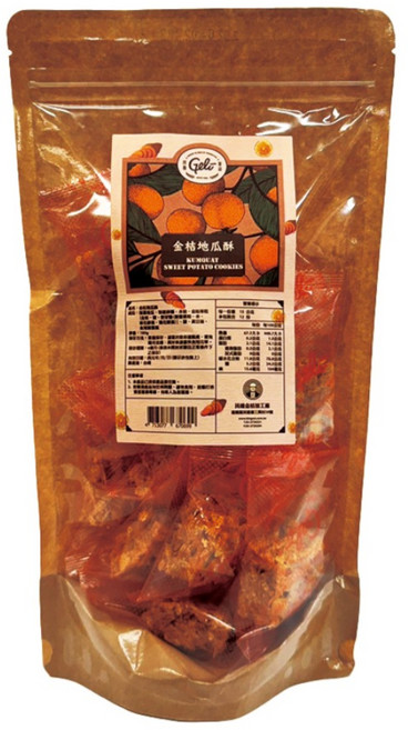 Geli 民雄金桔 金桔地瓜酥, 1個, 180g