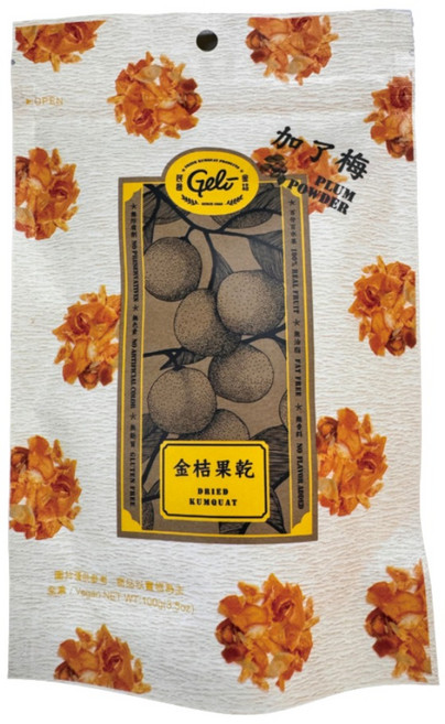 Geli 民雄金桔 金桔果乾 加了梅, 1個, 100g