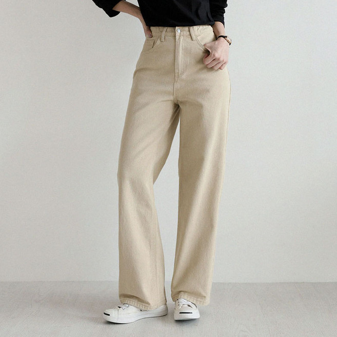 앤드스타일 여성용 숏/기본/롱 딱맞진 26탄 데일리코튼 인밴딩 와이드 팬츠 264935