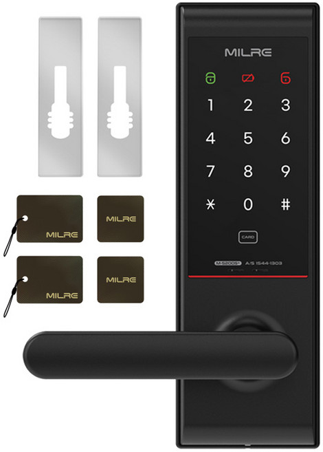 밀레시스텍 무타공 번호전용 디지털 도어락 MI-5200S Plus, 방문설치