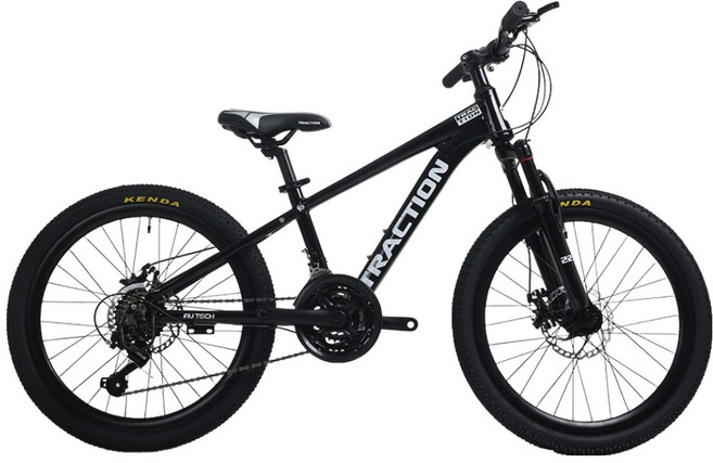 에이유테크 트랙션 시마노21단 서스펜션 22인치 알루미늄 MTB 자전거 M722, 블랙, 1개, 147cm