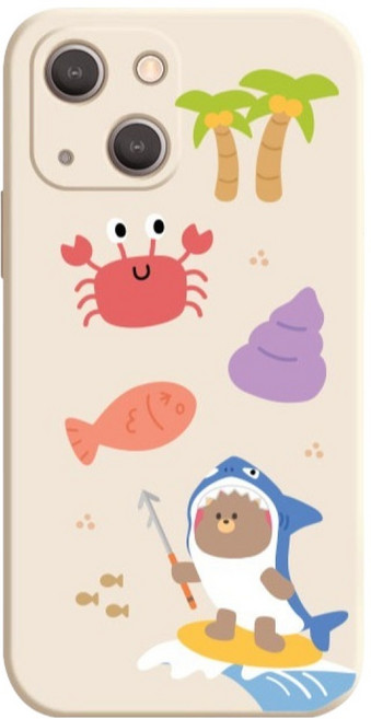 핫티몰 고기잡이 푸미 휴대폰 케이스