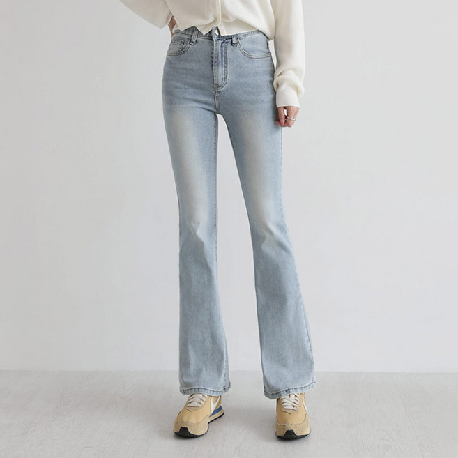 앤드스타일 여성용 롱/숏 기장 2단 딱맞진 12탄 3D입체 인밴딩 스판 데님 부츠컷 팬츠 264741