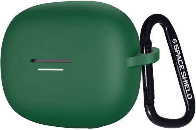 스페이스쉴드 베이직 실리콘 키링 케이스 레드미 버즈 6 프로, 그린티, 1개