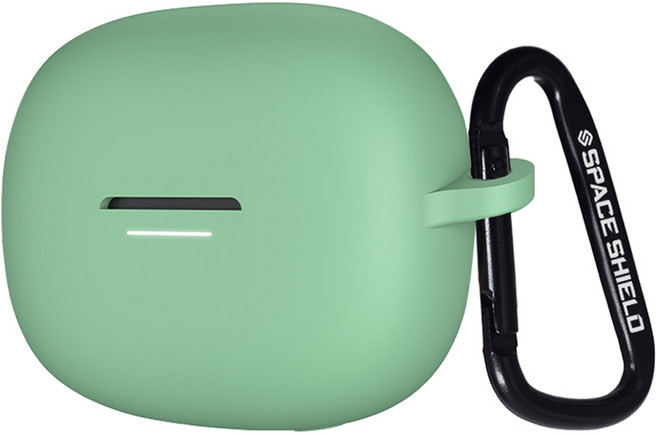스페이스쉴드 베이직 실리콘 키링 케이스 레드미 버즈 6 프로, 올리브, 1개