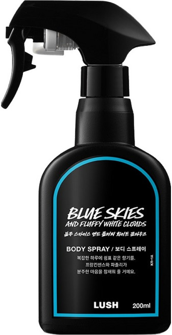 러쉬 블루 스카이스 앤드 플러피 화이트 클라우즈 바디 스프레이, 200ml, 1개