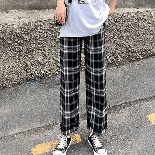 어나더디 여성용 에브리데이 체크 잠옷 바지 HC0059