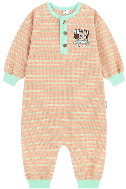 MILKBABY NEWKIZON Momorei Moco鬆餅格紋布 包屁衣
