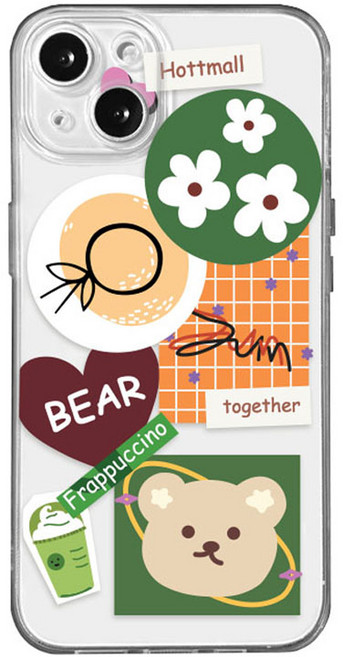 핫티몰 투게더 곰돌이 휴대폰 케이스