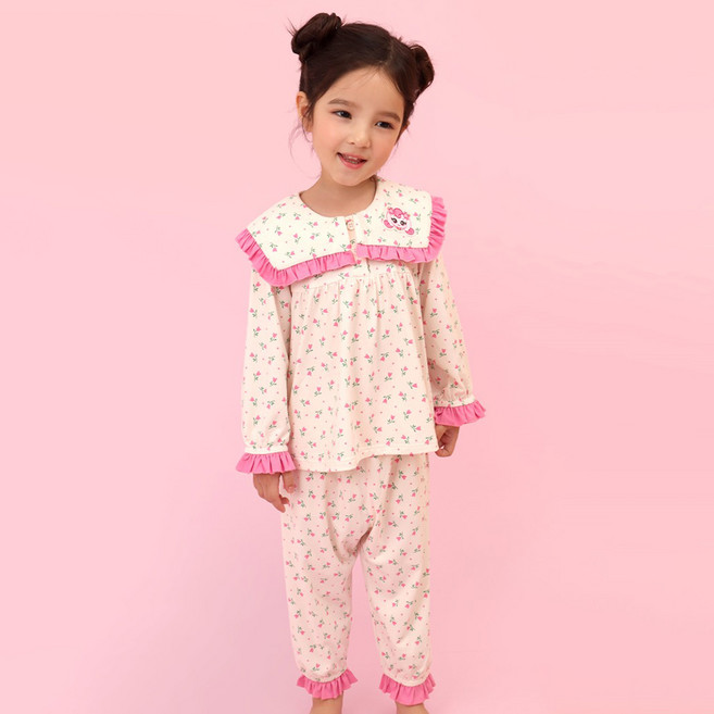 프리미에팜 여아용 캐치 티니핑 하츄핑 빅카라 플로라 잠옷 파자마 상하의 세트