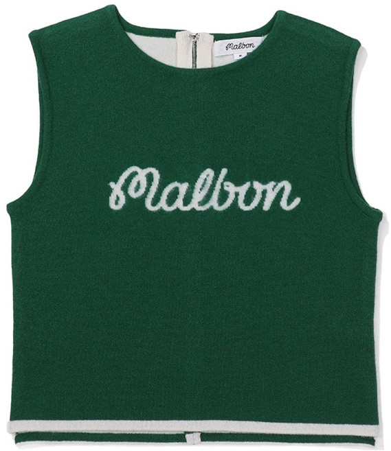 말본 여성용 울 헤어리 슬리브리스 니트