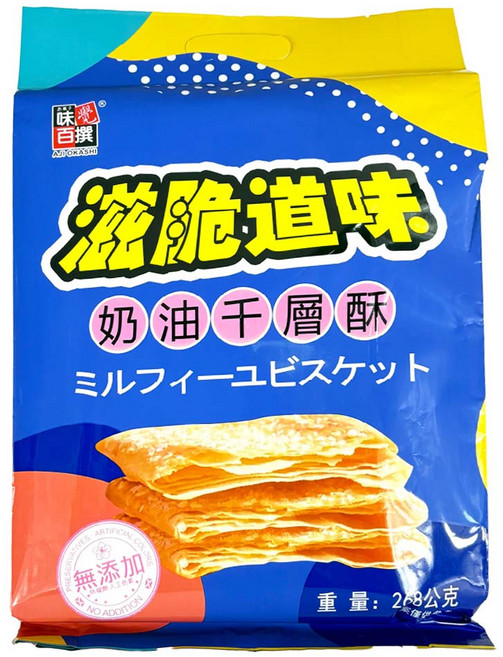 AJI OKASHI 味覺百撰 滋脆道味奶油千層酥, 1個, 268g
