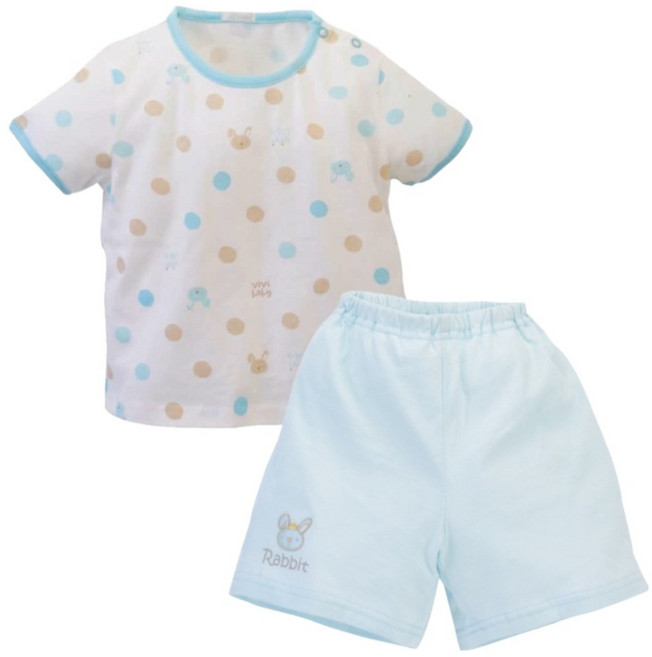 vivibaby 粉彩泡泡短袖套装