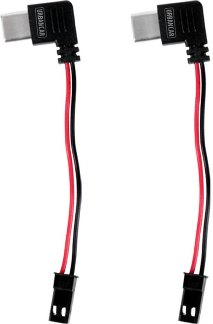 어반카 오토바이 충전 젠더 C타입 케이블 2p, 블랙