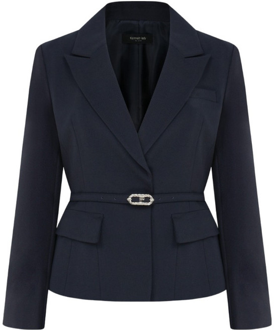 케네스레이디 여성용 아큐비 숏 테일러드 자켓