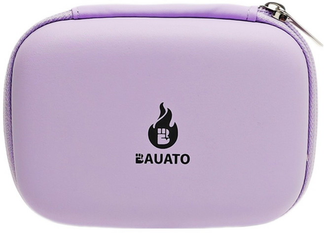 바우아토 여행용 난연 방수 디지털 케이블 충전기 보조배터리 수납 파우치 소형 D-B-0606, 1개, PURPLE
