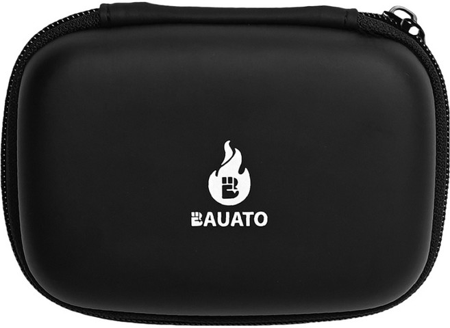 바우아토 여행용 난연 방수 디지털 케이블 충전기 보조배터리 수납 파우치 대형 D-B-0601, 1개, BLACK