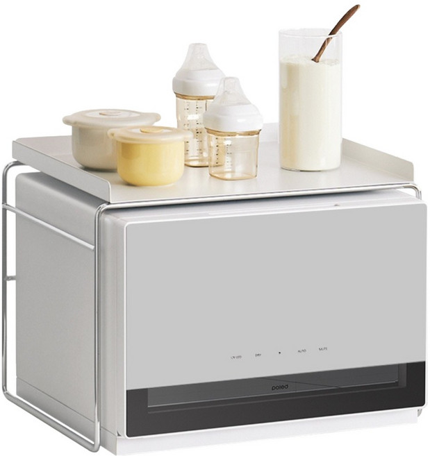 폴레드 픽셀 맘마존트레이 젖병소독기, 오프화이트 + 라이트그레이, PXUVS01