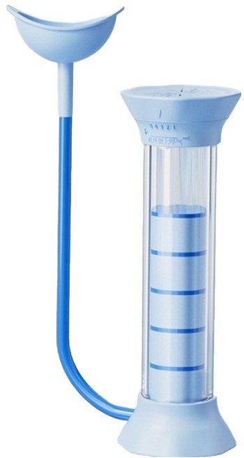 르아방 5단 조절 복식호흡 폐활량 얼굴근육 운동기구, 블루, LAV-001