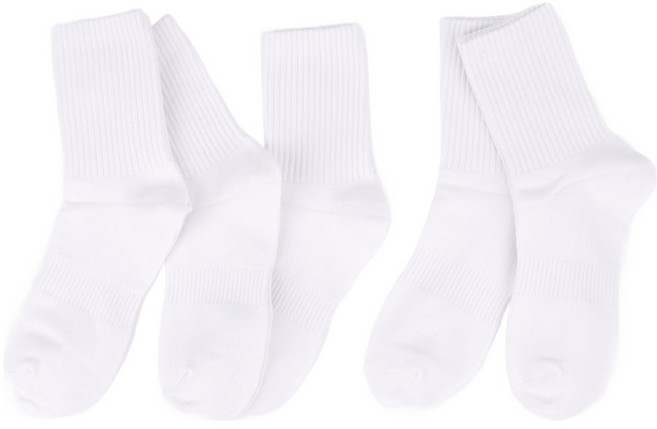 설레발 학생용 스포츠 밴딩 무지 중목 양말 5족