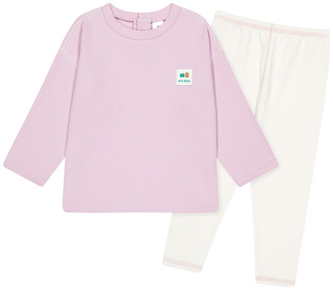 밀크베이비 뉴키즈온 폭닥폭닥 컬러가 예쁜 내의 상하의 세트